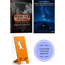 Ren Kitap Sherlock Holmes Baskervillelerin Köpeği - Sir Arthur Conan Doyle + Kuzey Işıklarının Şarkısı + Telefon Tutucu