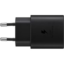 Samsung Typec 25W Hızlı Şarj Aleti Siyah + Typec Kablo