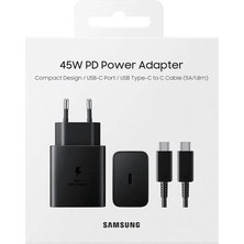 Samsung Orijinal Type-C 45W Pd Süper Hızlı Şarj Seti TA845XBEGCN