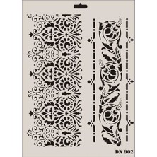 Ronanna Rich Dantel Seri DN-902 Stencil 35X25 cm