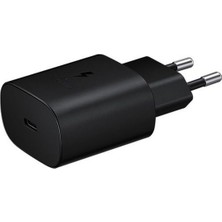 Samsung EP-TA800N Type-C 25W Hızlı Şarj Aleti Siyah Ev Şarj Adaptörü ile Hızlı Şarj Özelliği