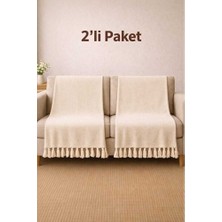 Empressco Yumuşak ve Doğal Pamuklu 2'li Koltuk Örtüsü 180X215 cm