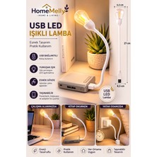 Btm Home Masa Lambası Esnek Okuma Işığı Gece Lambası Taşınabilir Laptop Powerbank Uyumlu