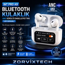 Zorvix Tech Int Pro A9 Bluetooth Kulaklık Anc Gürültü Engelleyici Tws LED Ekranlı
