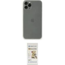 Marsilyan™- iPhone 11 Pro Max Kılıf Yadigar Yansıma Serisi - Siyah Mat Seramik Nano Ekran Koruyucu