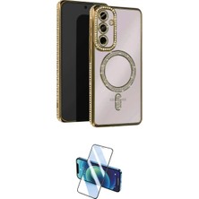 Marsilyan™- Galaxy A15 4g Kılıf Zirve Doku Prime - Siyah 3D Antistatik Cam Ekran Koruyucu