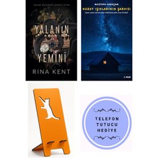 Ren Kitap Yalanın Yemini - Yalan Üçlemesi Birinci Kitap - Rina Kent + Kuzey Işıklarının Şarkısı + Telefon Tutucu