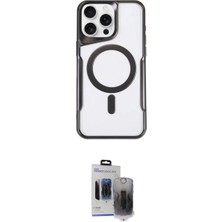 Marsilyan™- iPhone 15 Pro Max Kılıf Yadigar Klasik Özel Seri - Siyah Vanessa Magic Hayalet Cam