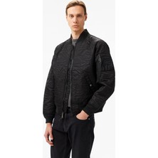 Alpha Industries Camo Quilted Ma-1 Flight Unisex Siyah Ceket