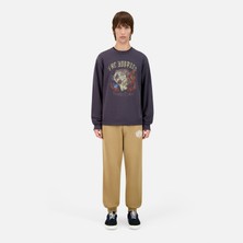 The Kooples Erkek Baskılı Bisiklet Yaka Gri Sweatshırt