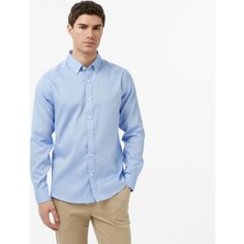 Nautica Erkek Mavi Slim Fit Gömlek