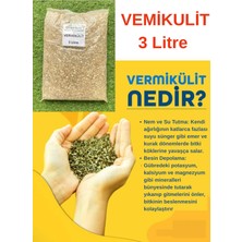 Kl Home Vermikülit 3 Litre Bahçe Çiçek Bitki Toprak Düzenleyici Vermi Külit Madeni Tohum Fide Çimlendirme