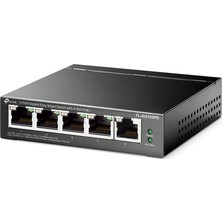 TP-Link Tp-Lınk TL-SG105PE, 5 Port, Gigabit, 4 Port Poe, 65W, Easy Smart, Yönetilebilir, Metal Kasa, Masaüstü Switch