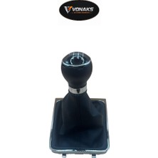 Vw Passat B6 B7 cc 05-13 6 Ileri Krom Siyah Vites Topuzu