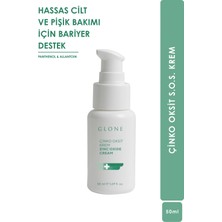 Glone Çinko Oksit S.O.S Bariyer Krem | Pişik Bakımı ve Hassas Ciltler İçin | Panthenol & Allantoin | 50 ml