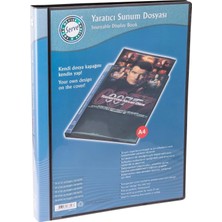 Serve Yaratıcı Sunum Dosyası A4 40 Poşet 80 Sayfa Kapasiteli Siyah SV 6740