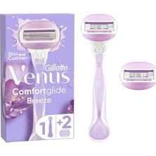 TeknoKapsül Gillette Venus Comfort Glide Breeze Tıraş Makinesi + 2 Adet Yedek