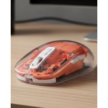 Ronanna Şeffaf Kablosuz Mouse Bluetooth Bağlantılı Sessiz Tıklama