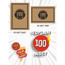 Hasyüncü Ofset Matbaacılık 35X50 135 Gr. Kraft Kağıt Oto Paspası Fiat 50 Adet Yatay 50 Adet Dikey
