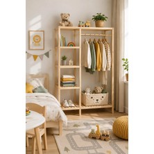 Brk Design Ahşap Açık GARDIROP147X96X30