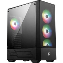 MSI Msı Mag Forge 112R Temperlı Cam 3X120MM 1X120MM Argb Fan Psu Yok Atx Gamıng Kasa