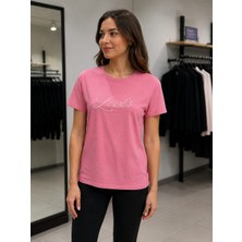 Levi's Kadın Marka Logolu Pembe T-Shirt - 008C0-0003