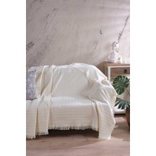 Empressco Yumuşak ve Şık 170X200CM Ekru Koltuk Örtüsü Koltuk Şalı