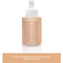 Sopure BB Serum 01 Fair Cilt Tonu Eşitleyici Hafif Kapatıcı, Pembe Alt Tonlu, Beyaz Tenlere Uygun Nemli Bitişli Açık Ton BB Serum-30 ML
