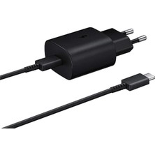 3 Easy Tekno Şarj Edilebilir Pil SM-S906E S22+ EP-TA800N Typec 25W Kablolu Hızlı Şarj Adaptörü Siyah