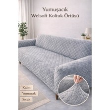 Empressco Yumuşacık Esnek Lastikli 3 Kişilik Koltuk Örtüsü, Kaymaz ve Yıkanabilir