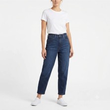 Levi's Pamuklu Likralı Esnek Yüksek Bel Boru Paça Mom Jeans Kot Pantolon -High WAISTED-0000