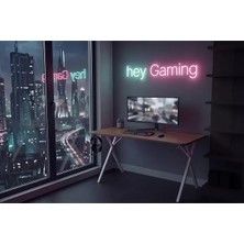 Vivense Gaming Oyuncu Masası, Ceviz Beyaz, 120 cm
