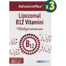 Mediniti Advancemax Lipozomal B12 30 Dilaltı Tablet 3 Adet