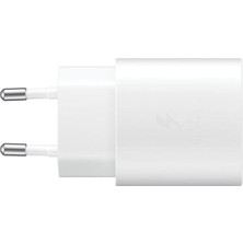 USB Type C Galaxy S23 Type-C 25W Hızlı Şarj Başlığı Beyaz Resmi Distribütör Garantili 2 Yıl