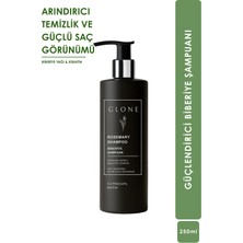 Glone Biberiye Güçlendirici Şampuan | Arındırıcı Temizlik ve Güçlü Saç Görünümü İçin | Biberiye Yağı & Keratin | 250 ml