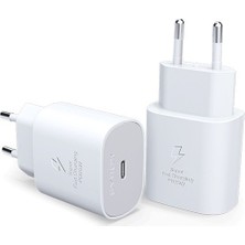 3 Syrox Samsung Galaxy S24  Uyumlu 25W Type-C Çıkışlı 25W Adaptör Şarj Başlığı Kablosu Yok Kutuda.