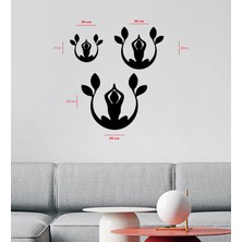 To Design Lab Yoga Temalı Ying Yang Dekoratif Tablo