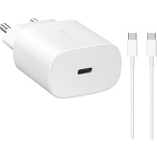 Easy Tekno Galaxy A71 TA800N 25W Şarj Aleti 5A 65W Type-C To Type-C 3metre Kablolu Beyaz