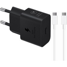 3 Easy Tekno 2 Yıl Galaxy Xcover 5 T2510N 25W Şarj Aleti Type-C To Type-C 6A 120W 2metre Kablolu Siyah Siyah