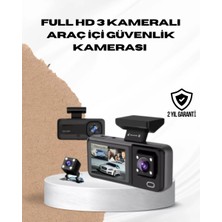 Ronanna Wi-Fi Bağlantılı Full Hd Araç Kamera Seti 3 Kameralı Park Koruma ve Döngü Kayıt