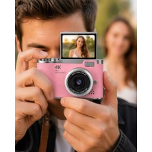 Ronanna Yeni Nesil Dijital Kamera 48 Mp Selfie Vlog Kamera Flip Screen Zoomlu