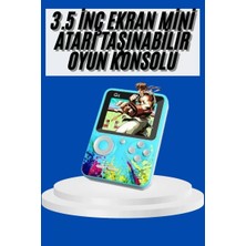 Ronanna Çocuklara Özel 4K Hd Retro Oyun Konsol El Atari Taşınabilir 500 Oyunlu