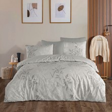Karden Flower Dream Cotton Nobel Buz Gri %100 Pamuk Poplin Tek Kişilik Nevresim Takımı