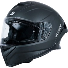 Just1 J-Str Kapalı Motosiklet Kaskı Mat Siyah