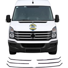 Otokap Universal Volkswagen Crafter 2012-2017 Uyumlu Krom Ön Panjur 6 Parça Abs Krom Panjur Çıtası