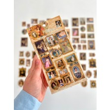 Kağıt Gemi Dükkan Vintage Girl Klasik Kadın Portre Tabloları Temalı 2 Yaprak 27 Adet Stereoskopik Sticker Seti/etiket/çıkartma