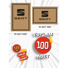 Hasyüncü Ofset Matbaacılık 35X50 135 Gr. Kraft Kağıt Oto Paspası Seat 50ADET Yatay 50 Adet Dikey
