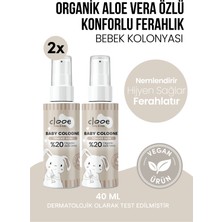 Clooe 2'li Bebek Kolonyası Tender Skin 40 ml - Pudramsı ve Yumuşak Notalı - Organik Aloe Vera Özlü - Vegan - Hızlı Kuruyan