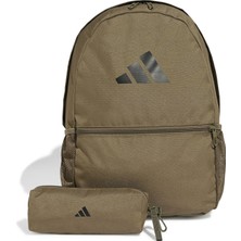 Adidas Clsc Pcase Bp Unisex Haki Sırt Çantası 23,25L JD3091 + Kalemlik