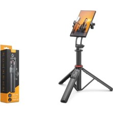 Nodar ND1047 Telefon Tripodu ve Selfie Çubuğu Seti Manyetik Bluetooth Kumandalı 130 cm - Siyah